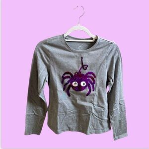 Girl’s Sequenced Long Sleeve Halloween Graphic Tee